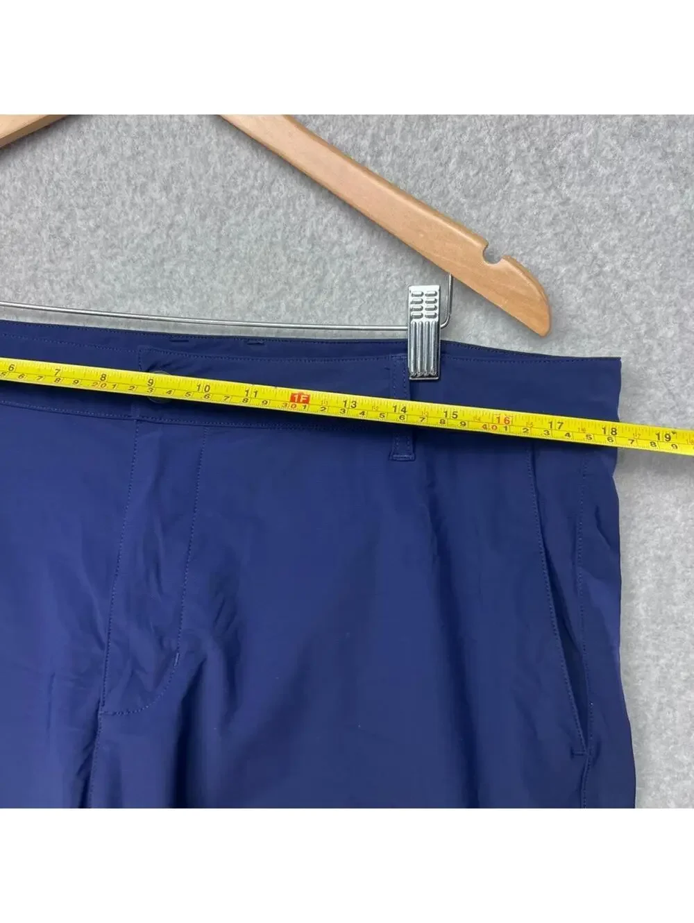 Rhone Shorts Mens Size 35 Blue Commuter 9'' Performance Stretch Golf Chino